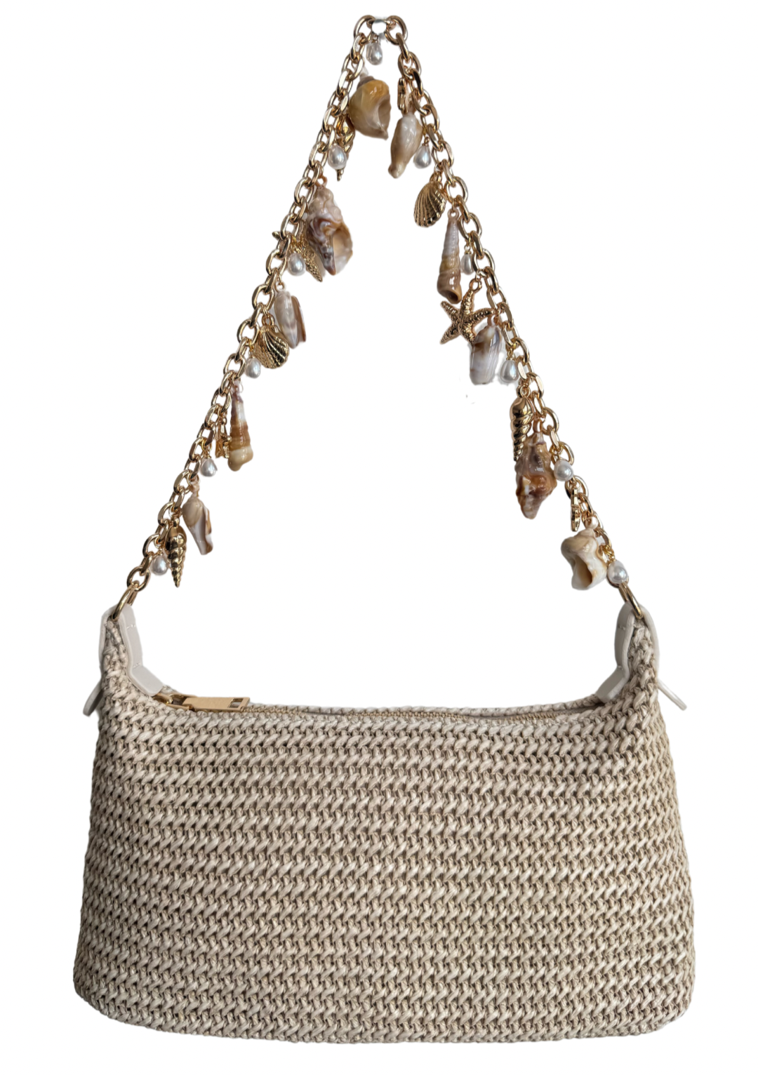 Bucas in Marbella Shoulder Bag with Shell, Starfish and Pearl Charms